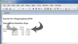 How to Analyze Data with Minitab 17 [upl. by Enelia]