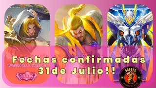 Skins confirmadas del décimo aniversario MLBB [upl. by Acisset404]