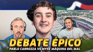 PABLO CARROZZA VS MIKE MEXICANO EL DEBATE FUTBOLERO MAS EPICO DE INTERNET LIGA MX SELECCIÓN Y MAS [upl. by Ekoorb596]