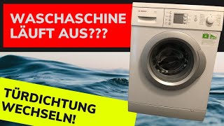 Waschmaschine undicht – Wechsel der Türdichtung [upl. by Timofei]