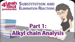 Alkyl Halide Carbon Chain Analysis for SN1 SN2 E1 E2 Reactions by Leah4sci [upl. by Hahseram]