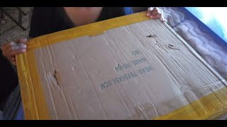 Unboxing VEVOR Screen Printing Machine 4 Color 4 Station 360° Rotable Silk Screen Printing Pres [upl. by Norine]