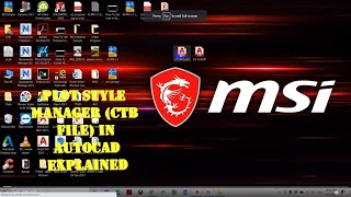 Plot Style Manager CTB File In Autocad Explained [upl. by Joella648]