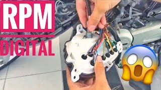 Modenas Dinamik 120 VLOG 01  CARA NAK PASANG METER RPM DIGITAL😱 [upl. by Ram]