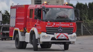 Bombers de Mallorca WaldbrandTLF und HLF der Feuerwache Manacor  Einsatzfahrten zu Waldbränden [upl. by Shank]