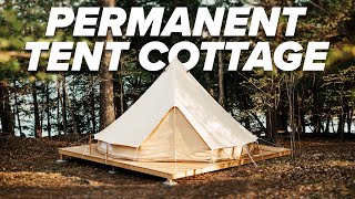 Worlds Cheapest Cottage A permanent tent you can live in [upl. by Lala338]