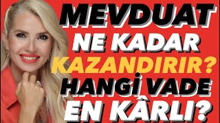 KREDİ FAİZLERİ UÇTU FAİZDEN FAİZ KAZANMAK KARLI MI MEVDUATA PARA BAĞLANIR MI HANGİ VADEDE faiz [upl. by Auhesoj]