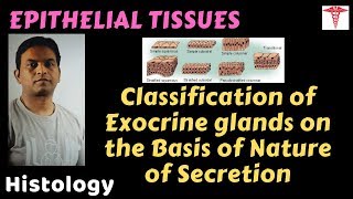 Histo – Epithelial T – Glands on the Basis of Nature of Secretion  Dr Prashant Sharma [upl. by Adlihtam]