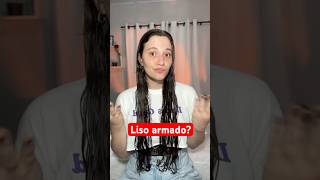 🤔 Deixando meu cabelo ondulado secar SEM FINALIZAÇÃO Liso armado cabeloondulado [upl. by Cavallaro]