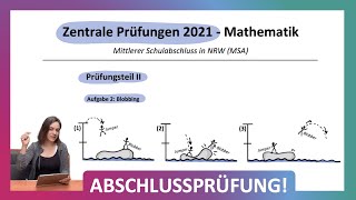 ZP 10 NRW Mathe 2021  Mittlerer Schulabschluss Realschule MSA Teil 2 A2  Blobbing Parabeln [upl. by Slrahc]