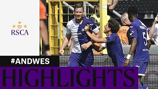 HIGHLIGHTS RSC Anderlecht  KVC Westerlo  20232024 [upl. by Giffie]