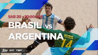 HANDBALL SCA SENIOR MASCULINO 2024  BRASIL vs ARGENTINA [upl. by Nerha]