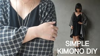 Thrifted Revamp Ep 1  DIY Kimono from a mens shirt  ItsJMomo [upl. by Hyacinthe]