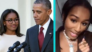 Sasha Obama Posts EXPLICIT TikTok  Hollywire [upl. by Ahserak]