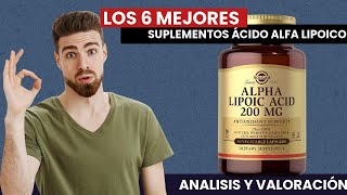 Los 6 MEJORES Suplementos de Alfa Lipólico relacion calidad  precio ‍♂️ [upl. by Anomar]