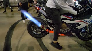 BMW S1000 RR CRAZY FLAMES [upl. by Three]