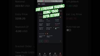 How to trade Crypto with ₹500 shorts crypto bitcoin eth [upl. by Bernadene964]