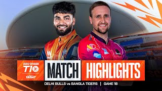 2024 Abu Dhabi T10 I Match 18 Highlights Delhi Bulls vs Bangla Tigers  Season 8 [upl. by Yesak]