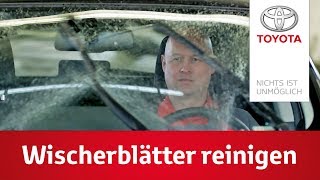 Scheibenwischer pflegen und reinigen  Anleitung zum Aufbereiten der Wischerblätter [upl. by Yasui]