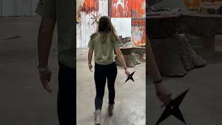 Battle Star knifethrowing trending throwingstars coldsteelknives [upl. by Inoue]