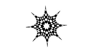 Geometric Star Pattern Using Straight Lines geometricpattern drawing [upl. by Arand]