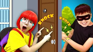 Knock Knock Whos at the Door  Nursery Rhymes amp Kids Songs  Hahatoons Songs [upl. by Denzil]