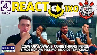 REACT SÃO BERNARDO 1X0 CORINTHIANS PAULISTÃO 2024 [upl. by Notlehs]