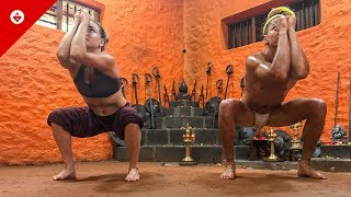 Training KALARIPAYATTU in INDIA for 30 Days  KALARI ANIMAL EXERCISES [upl. by Thibaut542]