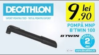 Decathlon Btwın 100 bisiklet pompası test ve tanıtımı [upl. by Eentroc]