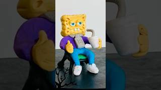 I made SpongeBob plasticine spongebob plasticinerelax clay stopmotion claymotion fun mrbean [upl. by Pierette]