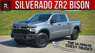 The 2024 Chevrolet Silverado ZR2 Bison Takes GM Closer To The Bonkers Raptor amp TRX [upl. by Aphra967]