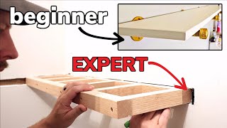 4 Floating Shelves From Beginner to Expert Level [upl. by Noiz]