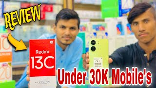 Under 30K Mobiles amp Redmi 13C Reviews  Muntazir Mehdi Mobile [upl. by Atselec]