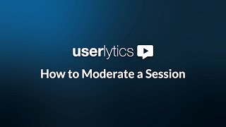 How to Moderate a Session [upl. by Aicil691]