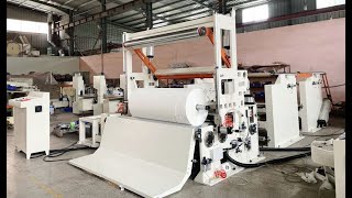 Automatic Jumbo Roll Paper Slitting Cutting Rewinding Machine 05m 10m 12m 14m diameter [upl. by Helali728]