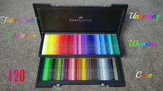 UnboxingFaberCastell 120 Polychromos in WengeStained Wooden Case [upl. by Munsey]