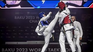 The Best of World Taekwondo Championship Baku 2023🇦🇿 so Far Best Highlights⭐️ Kicking for Glory❤ [upl. by Anaihs]