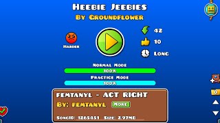 Heebie Jeebies by GDGroundflower  Geometry Dash 78 [upl. by Oaoj347]