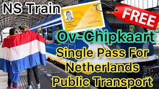 OVChipkaart Ordered at €0 free  to travel via Train Tram Bus in Netherlands 🇳🇱 [upl. by Urbas]