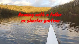 Rowing with a taller or shorter partner [upl. by Felten]