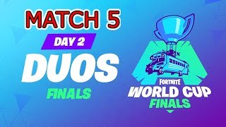 Fortnite World Cup Finals Duos Game 5 Full Match [upl. by Ayerhs]