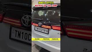 Innova Crysta LED Tail Lamp  Car LED Lights  Interior amp Exterior Lights  Car Accessories shorts [upl. by Kiernan]