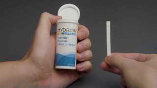 Hydrogen Peroxide Test Strips  Micro Essential Laboratory Hydrion Brand [upl. by Ledua]