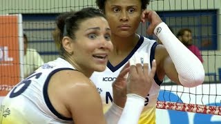 Praia Clube 3 x 1 Osasco pela Superliga feminina de vôlei [upl. by Haig]