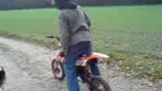 pit bike 125 ccm 4takt beschleunigung und soundcheck [upl. by Eigroeg]