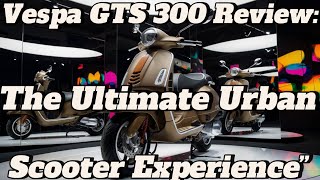 Vespa GTS 300 Review The Ultimate Urban Scooter Experience” [upl. by Milks870]