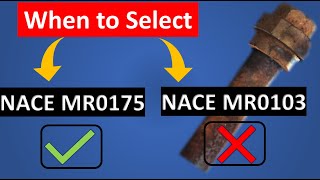 SURPRISING difference between NACE MR0175 vs NACE MR0103  When to select WHAT [upl. by Ssalguod371]