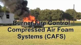 CAFS Compressed Air Foam Fire Fighting System Official Test Car Fire [upl. by Isherwood]