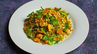 Oats Bhel  Healthy Savoury Oatmeal Snack [upl. by Granthem]