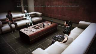 Mass Effect 3 Traynor and EDIs voice Romance [upl. by Aicilla139]